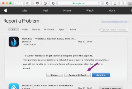 Hogyan juthat el a visszatérítés minden vásárlás (mac) app store