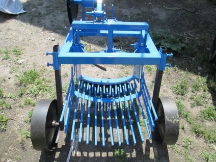 Mașină de recoltat cartofi pentru motobloc - trăsături de realizare prin mâinile proprii