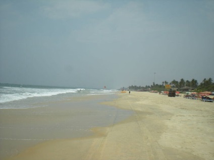 India Colva strand Dél-Goa leírás, szállodák, élelmiszer-és szórakoztató Colvai csapás