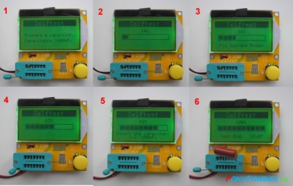 Lcr-t3 lcd esr metru tranzistor tester