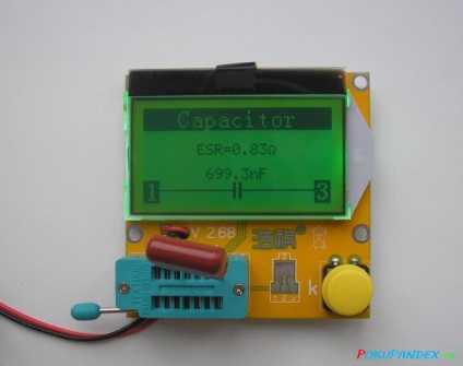 LCR-t3 LCD ESR mérő tranzisztor teszter