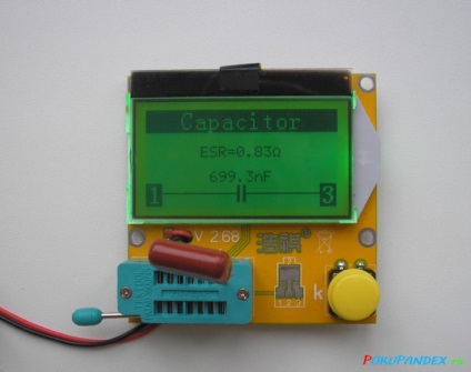 Lcr-t3 lcd esr metru tranzistor tester