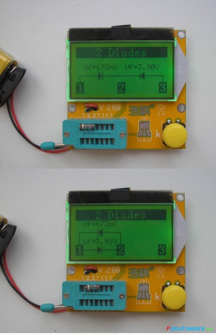 Lcr-t3 lcd esr metru tranzistor tester