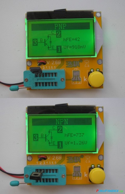 Lcr-t3 lcd esr metru tranzistor tester