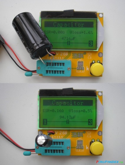 Lcr-t3 lcd esr metru tranzistor tester