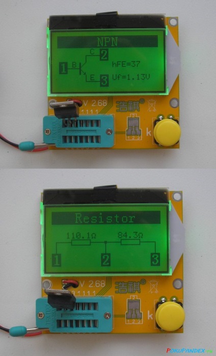 Lcr-t3 lcd esr metru tranzistor tester