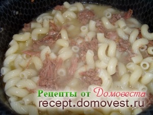 Tészta húskonzerv - receptek domovesta