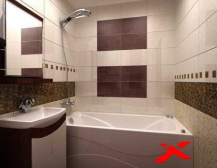 Imagine mică de design de baie în apartament