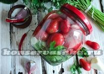 A pácolt paradicsom és görögdinnye télen recept egy fotó