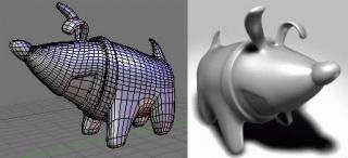 Simularea unui bar de câine cu desene animate