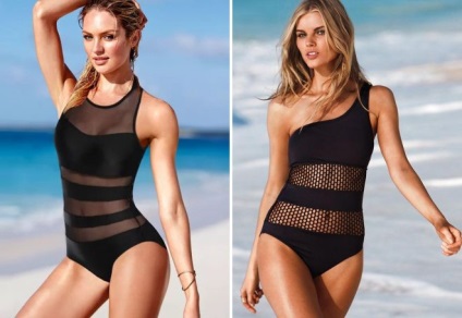 Modă costume de baie negre - coezive și separate, retro și bikini, bando și pushup