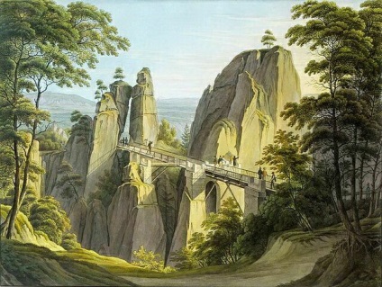 Podul din Bastai - trecând peste prăpastie