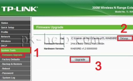 Configurare, actualizare firmware tp-link wa850re video