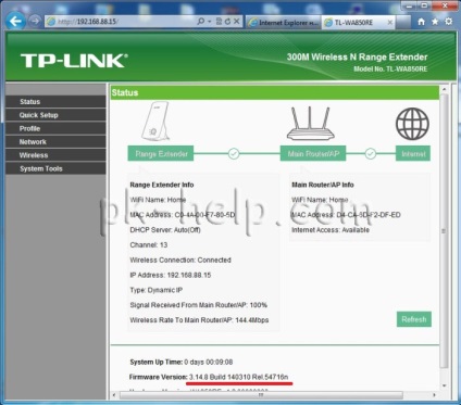 Configurare, actualizare firmware tp-link wa850re video