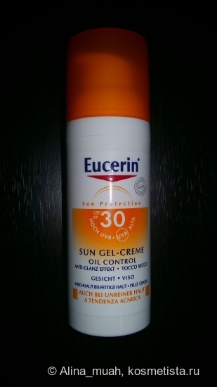 Új 2016-ban - a szeretetemet és tökéletes fényvédő gél-krém SPF 30 Eucerin vélemények