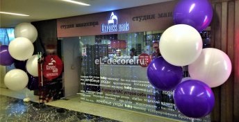 Decorarea baloanelor, decorarea magazinelor cu bile