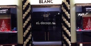 Decorarea baloanelor, decorarea magazinelor cu bile