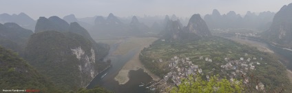 Yangshuo County (阳朔 县) din provincia Guanxi, geoclipul