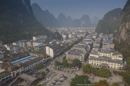 Yangshuo County (阳朔 县) Guangxi tartományban, geoklip