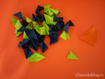 Origami - faceți steaua lui Kusudamu