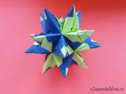 Origami - faceți steaua lui Kusudamu