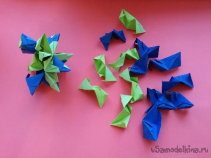 Origami - faceți steaua lui Kusudamu