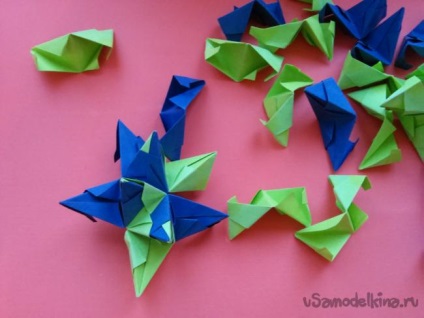 Origami - faceți steaua lui Kusudamu