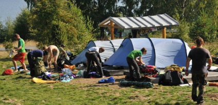 Sátor turizmus (kemping) a karéliai Mari útikönyv