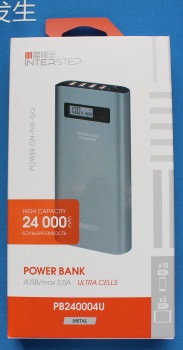 Periferia este o baterie externă cu o capacitate de 24.000 mah, interstep pb240004u, un expert dns club