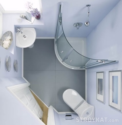 Amenajarea unei băi mici - design interior - baie