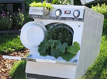 Util de casă de la o veche mașină de spălat, meșteșuguri pentru mașină, grădină și vila