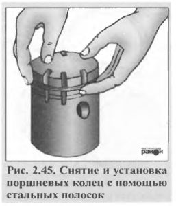 Repararea înlocuirii motoretelor chinezești cu inele de piston