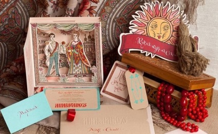 Invitație la nuntă în stilul folcloric rusesc
