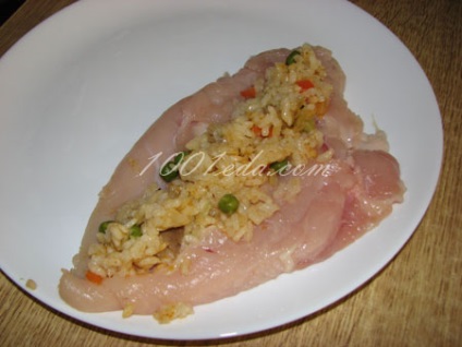 Рецепта Пилешки рула с ориз и зеленчуци - Мийт Лоуф, яйце руло 1001 храна