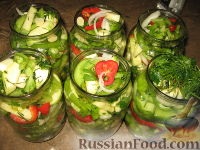Recept saláta zöld paradicsom és cukkini