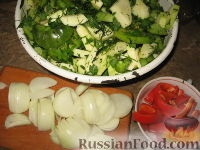 Recept saláta zöld paradicsom és cukkini