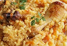Rice párolt zöldségekkel - recept fotókkal