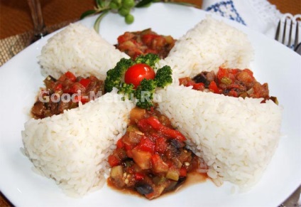 Ориз със задушени зеленчуци - рецепта със снимки