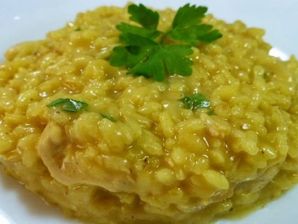 Risotto cu pui - rețetă italiană risotto cu pui