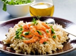 Risotto tejszínes mártással