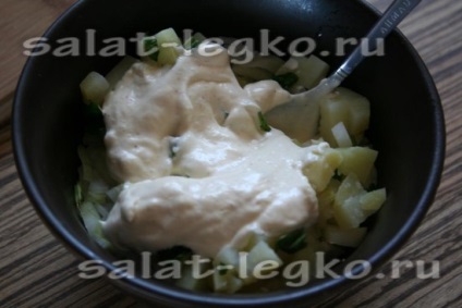 Salată cu orez și cartofi