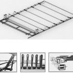 Csúszófüggönyös mechanizmusok könnyűfém-sátor