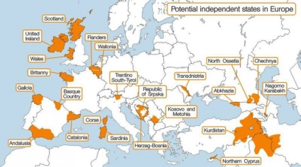 Separatismul în Europa a venit în revistă militară