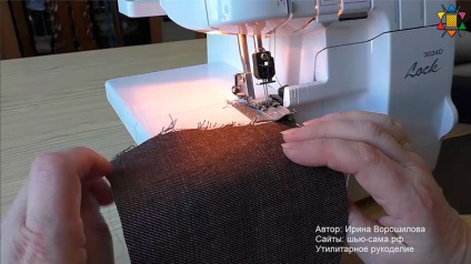 Cusut pe un overlock, m-am cusut