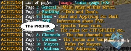 Prefix simplu - adăugați un prefix! Minecraftonly »Începeți jocul pe cele mai bune servere ale Maincraft