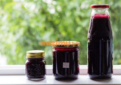 Nectar sirop de coacăz pentru rețeta de iarnă - fotografie