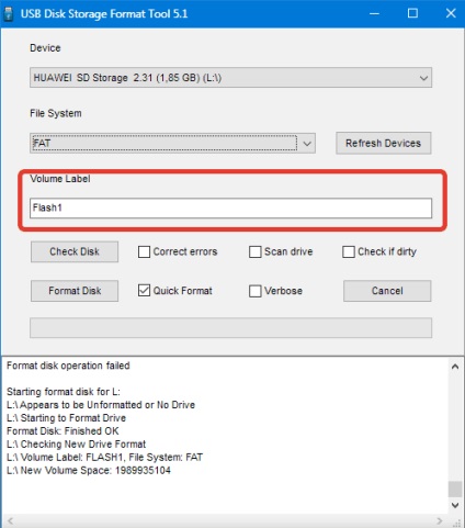 Descărcați instrumentul pentru formatarea hp usb disk format