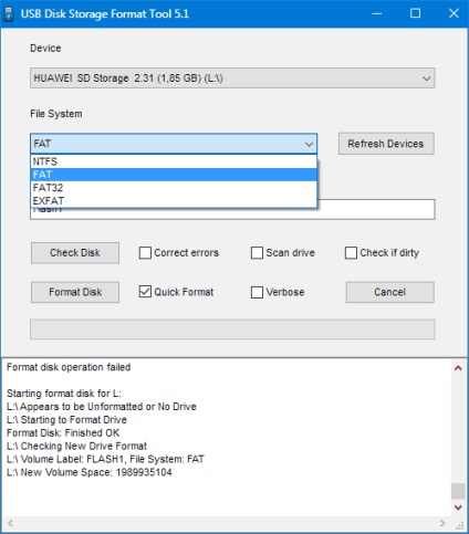 Descărcați instrumentul pentru formatarea hp usb disk format