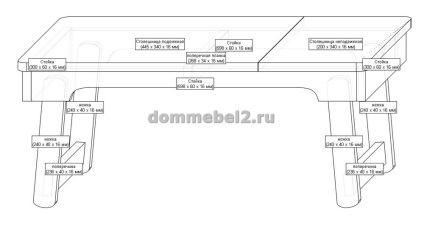 Masă de pliere pentru laptop cu propriile mâini, mobilier în casă