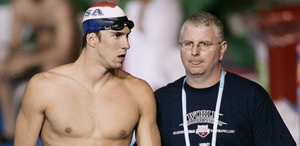 Tippek Michael Phelps edzője Bob Bowman (Bob Bowman-nel), úszni tim, úszás, hiszen